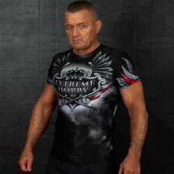 Extreme Hobby Rashguard Husarz Krótki Rękaw Czarny - sklep MMAniak.pl