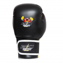 StormCloud Rękawice bokserskie dla dzieci Fighter Czarne/Żółte