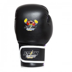 StormCloud Rękawice bokserskie dla dzieci Fighter Czarne/Purpurowe