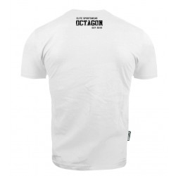 Octagon T-shirt Crushed Logo Biały - sklep MMAniak.pl