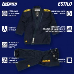 Tatami Kimono/Gi Estilo Black Label Niebieskie/Szare - sklep MMAniak.pl