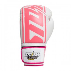 StormCloud Rękawice bokserskie Bolt 2.0 Białe/Różowe - sklep MMAniak.pl