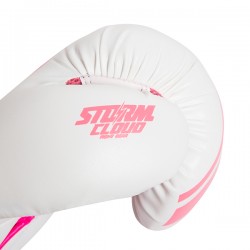 StormCloud Rękawice bokserskie Bolt 2.0 Białe/Różowe - sklep MMAniak.pl