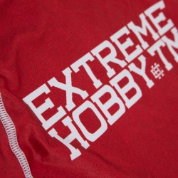Extreme Hobby Rashguard Krótki Rękaw Trace Czerwony - sklep MMAniak.pl