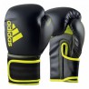 Adidas Rękawice bokserskie Hybrid 80 Czarne/Żółte
