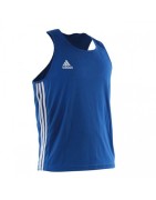 Adidas Tank Top Sportowy Bokserski Niebieski - sklep MMAniak.pl