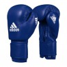 Adidas Rękawice bokserskie ze skóry naturalnej Z Atestem Aiba Niebieskie