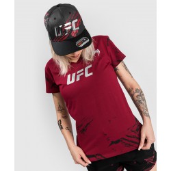 Venum UFC T-shirt Damski Authentic Fight Week 2.0 Czerwony - sklep MMAniak.pl
