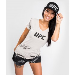 Venum UFC T-shirt Damski Authentic Fight Week 2.0 Piaskowy - sklep MMAniak.pl