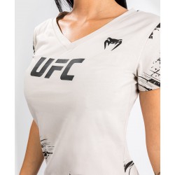 Venum UFC T-shirt Damski Authentic Fight Week 2.0 Piaskowy - sklep MMAniak.pl
