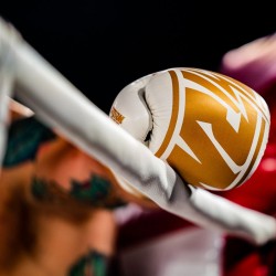 StormCloud Rękawice bokserskie Bolt 2.0 Białe/Złote - sklep MMAniak.pl