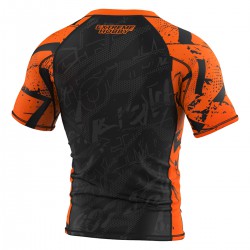 Extreme Hobby Rashguard Krótki Rękaw Neo Orange - sklep MMAniak.pl