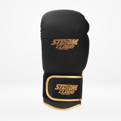 StormCloud Rękawice Bokserskie Boxing Pro Czarne/Złote - sklep MMAniak.pl
