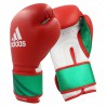 Adidas Rękawice bokserskie ze skóry naturalnej Speed Pro Czerwone/Zielone