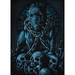 Pitbull T-shirt Skull Dog 23 Czarny - sklep MMAniak.pl