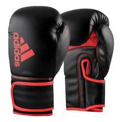 Adidas Rękawice bokserskie Hybrid 80 Czarno/Czerwone - sklep MMAniak.pl