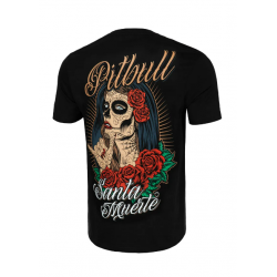 Pitbull T-shirt Santa Muerte 23 Czarny