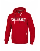 Pitbull Bluza z kapturem Terry Hilltop Czerwona - sklep MManiak.pl