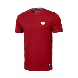 Pitbull T-shirt small logo Czerwone