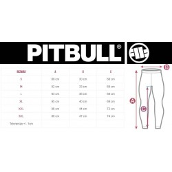 Pitbull Leginsy Performance Pro Plus Small Logo Niebieskie - sklep MMAniak.pl