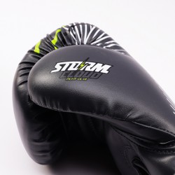 StormCloud Rękawice bokserskie StarFall Grafit-Limonka - sklep MMAniak.pl