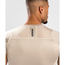 Venum Rashguard G-Fit AIR Krótki rękaw Sand - sklep MMAniak.pl