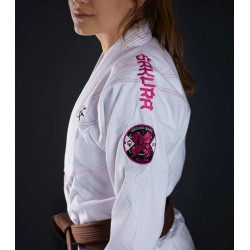 Ground Game Kimono/Gi BJJ Damskie Sakura Białe - sklep MMAniak.pl