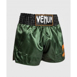 Venum Spodenki Muay Thai Green/Black/Gold – sklep MMAniak.pl