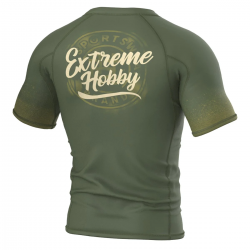 Extreme Hobby Rashguard krótki rękaw BADGE khaki - sklep MMAniak.pl