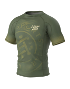 Extreme Hobby Rashguard krótki rękaw BADGE khaki - sklep MMAniak.pl