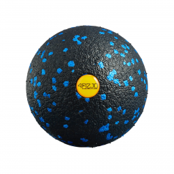 4FIZJO Piłka pojedyncza do masażu 8 cm czarno - niebieska