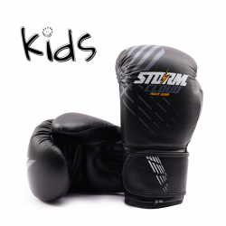 StormCloud Rękawice bokserskie dla dzieci Lynx czarno-szare 6oz