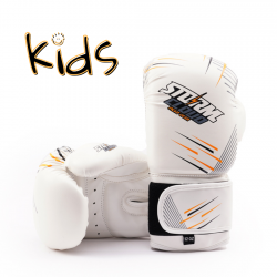 StormCloud Rękawice bokserskie dla dzieci StarFall biało-żółte 6oz