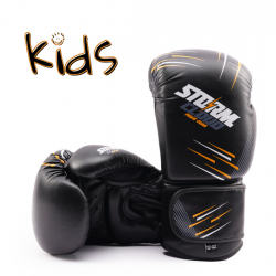 StormCloud Rękawice bokserskie dla dzieci StarFall czarno-żółte 6oz