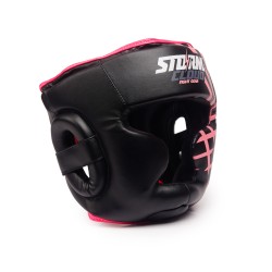 Czarno-różowy kask bokserski dla dzieci StormCloud Lynx | MMAniak.pl