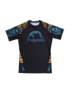 Czarny rashguard z krótkim rękawem MANTO BIG BUDDHA | sklep MMAniak.pl