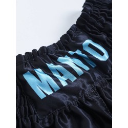Czarno-błękitne spodenki Muay Thai MANTO DUAL | sklep MMAniak.pl