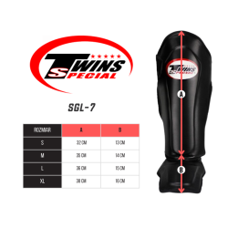 Twins Ochraniacze Piszczeli SGL-7 Białe - sklep MMAniak.pl