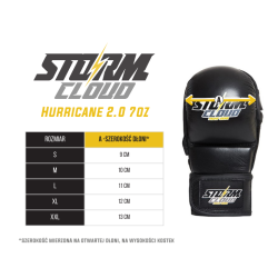 StormCloud Rękawice do MMA Hurricane 2.0 7oz - sklep MMAniak.pl