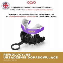 Czarno-Złoty Ochraniacz Na Zęby Dla Dzieci Opro Gold + Strap | MMAniak