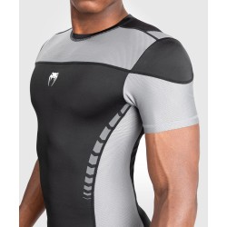 Czarno-Szary Rashguard Z Krótkim Rękawem Venum Tempest | MMAniak.pl