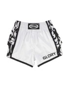 Biało-Czarne Spodenki Muay Thai Fairtex BSG3 Glory | sklep MMAniak.pl