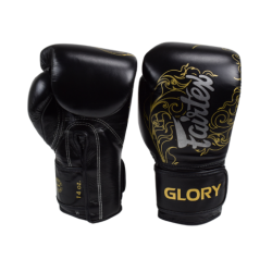 Czarno-Złote Rękawice Bokserskie Fairtex BGVG3 Glory | MMAniak.pl