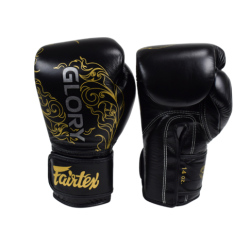 Czarno-Złote Rękawice Bokserskie Fairtex BGVG3 Glory | MMAniak.pl