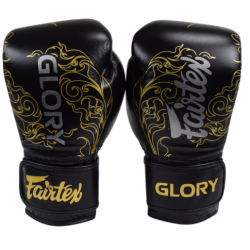 Czarno-Złote Rękawice Bokserskie Fairtex BGVG3 Glory | MMAniak.pl