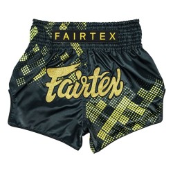 Spodenki Muay-Thai Fairtex Czarno-Złote | sklep MMAniak.pl