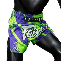 Spodenki Muay-Thai Fairtex Niebieskie-Zielone | sklep MMAniak.pl