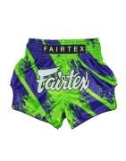 Spodenki Muay-Thai Fairtex Niebieskie-Zielone | sklep MMAniak.pl