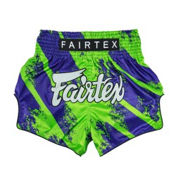 Spodenki Muay-Thai Fairtex Niebieskie-Zielone | sklep MMAniak.pl