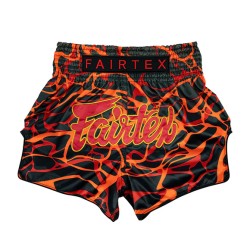 Spodenki Muay-Thai Fairtex Magma Czerwono-Czarne | sklep MMAniak.pl